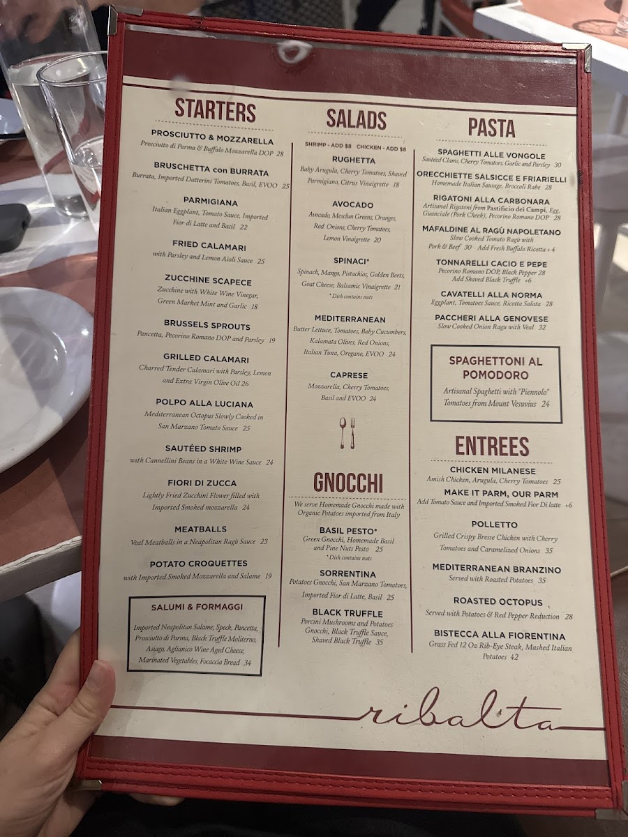 Ribalta Menu - Image 1